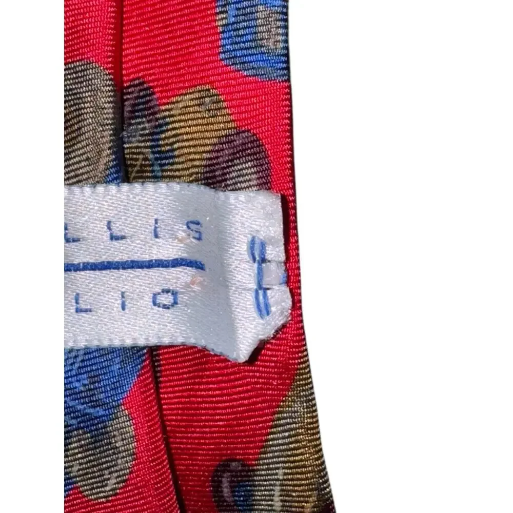 Perry‎ Ellis Portfolio Saks Fifth Avenue 100% Silk Car Tie Designer Necktie USA
